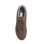 Carica immagine nella Galleria, Scarpa donna in camoscio nero con plateau e tacco a spillo, modello Wish Dance Shop, vista laterale.
