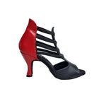 Carica immagine nella Galleria, Scarpa da donna in camoscio nero con plateau e tacco a spillo, comoda e elegante, marca Wish Dance Shop.
