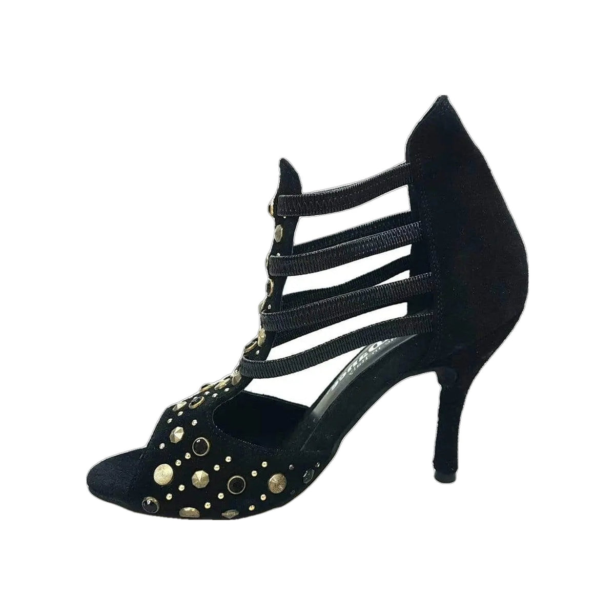 Sandalo da Donna in Camoscio Nero Swann Elizabeth Pirata Wish Dance, vista dall'alto