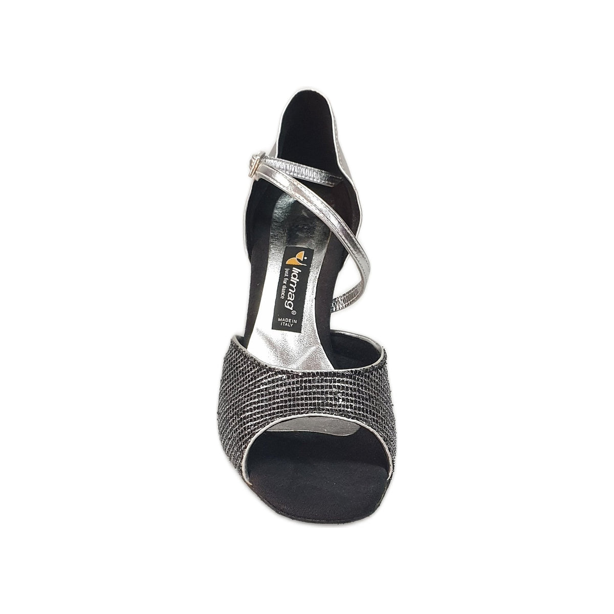 Scarpa 605 Trend Nero di marca Outlet, vista frontale con dettagli in nero e design moderno.