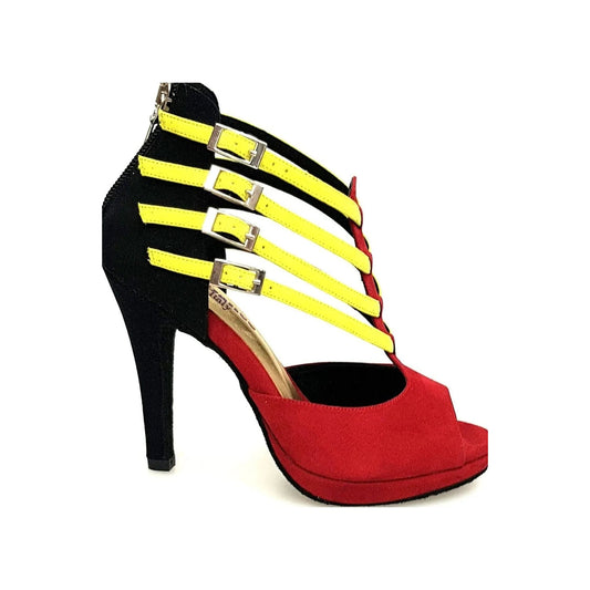 Scarpa da Donna in Camoscio stile Angolano Lussuria Wish Dance, vista laterale