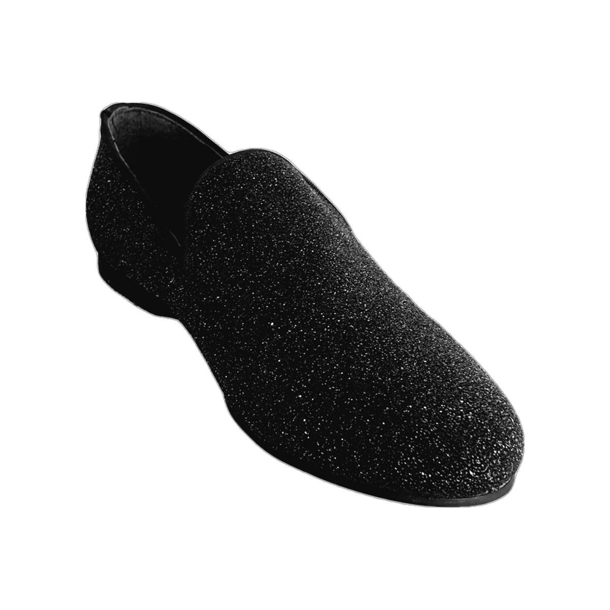 Scarpa mocassino da uomo 800 HW Wish Dance Shop in Jannot nero brillantinato con dettagli argentati, elegante e lucida.