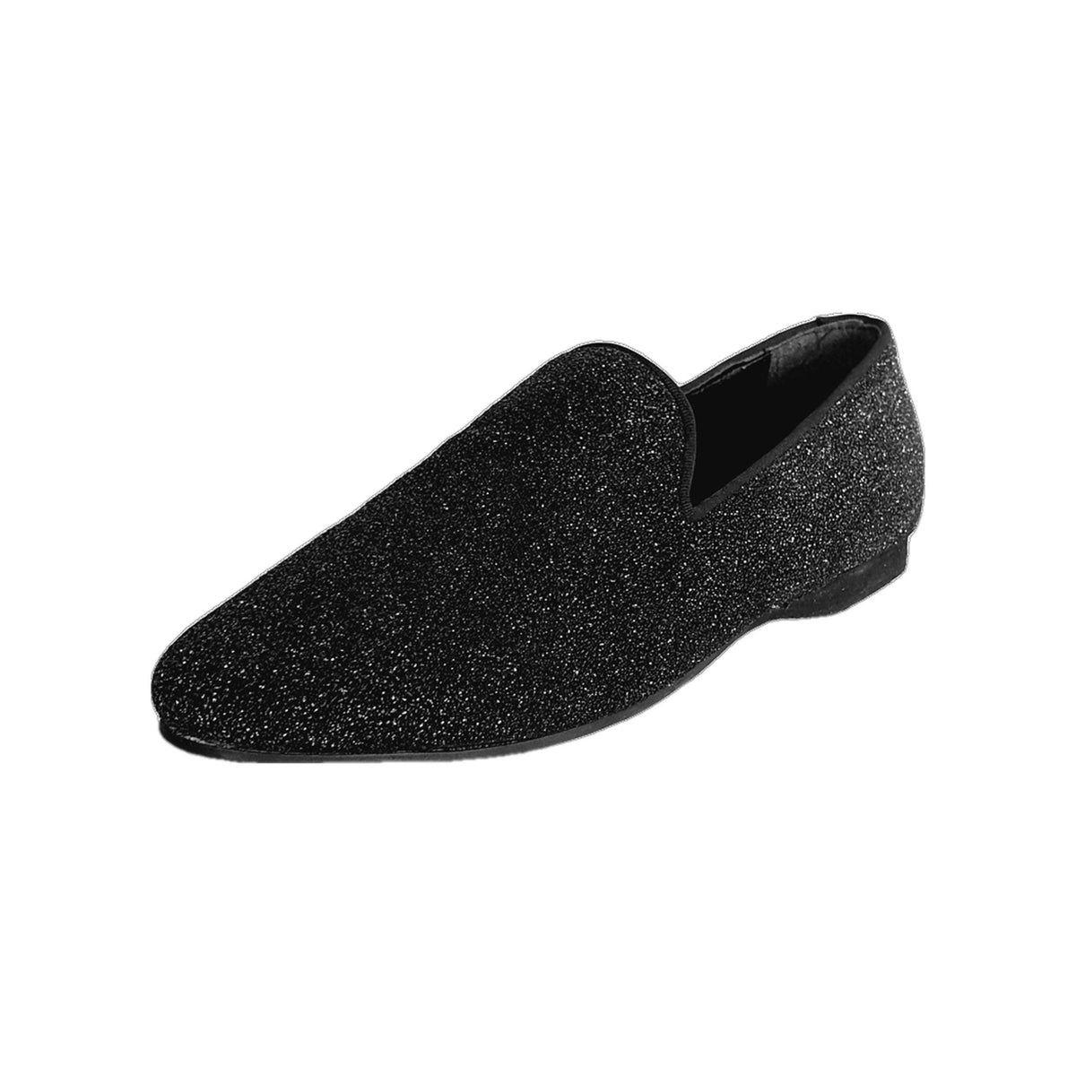 Scarpa mocassino uomo 800 HW Wish Dance Shop in jannot nero brillantinato con dettagli argento, elegante e lucido.