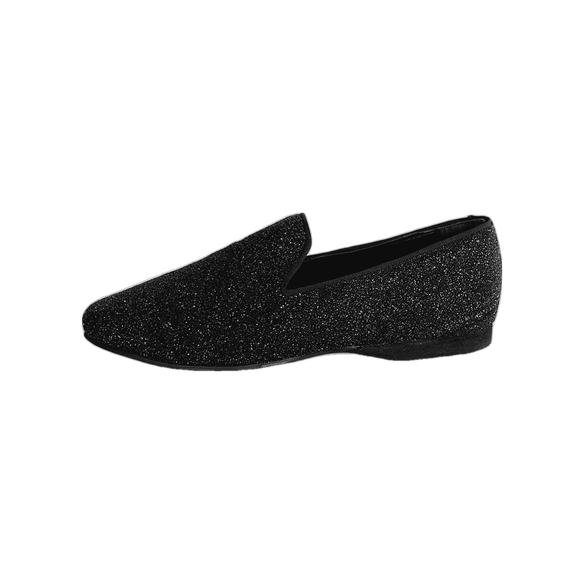 Scarpa mocassino da uomo Wish Dance Shop 800 HW in Jannot nero brillantinato con dettagli argentati, elegante e lucido.