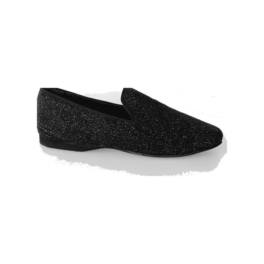 Scarpa mocassino da uomo 800 HW Wish Dance Shop in Jannot nero brillantato con dettagli argentati, elegante e lucido.