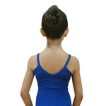 Load image into Gallery viewer, DESIRE RD/NA - Body Danza Classica da Bambina in Cotone Bielastico Modellante Bretellina sottile Traspirante con Pettorina interna antisudore
