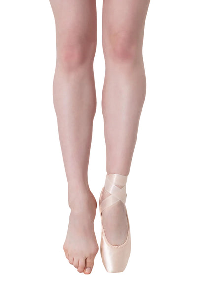 Punte da danza classica Grishko Triumph con suola dura, larghezza unica, scarpe da balletto professionali, colore bianco.