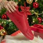 Carica immagine nella Galleria, Ataca Vortice (FCE) - Sneaker Ecopelle Totale Rossa materiale Vegan confort Light Flex Suola Rossa in Gommina e Resina Tecnica Cerchi Neri
