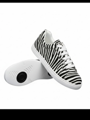 Load image into Gallery viewer, Ataca Vortice (FCE) - Sneaker in Tessuto Zebrato materiale Vegan confort Light Flex Suola Bianca in Gommina e Resina Tecnica Cerchi Neri