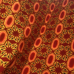 Load image into Gallery viewer, RED FOX (460PW) - Sandalo da Donna in Camoscio Rosso Elastici Oro con Tessuto Rosso inserti disegnati in Glitter Oro e tacco a spillo laminato Oro
