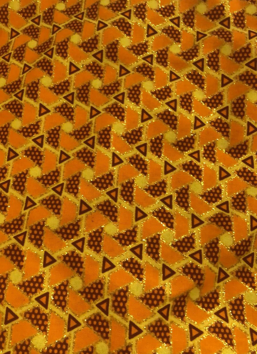 Sandalo donna JIRAF Lime Wish Dance Shop in camoscio giallo, elastici, tessuto arancio, glitter oro e tacco a spillo laminato oro.