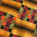 Load image into Gallery viewer, SAVANA SUNSET (460PW) - Sandalo da Donna in Camoscio Nero Elastici Oro con Tessuto Base Nera e colori Arcobaleno con inserti disegnati in Glitter Oro e tacco a spillo laminato Oro
