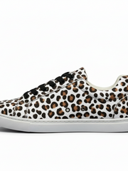 Load image into Gallery viewer, Ataca Vortice (FCE) - Sneaker in Tessuto Leopardo Bianco Suola Bianca in Gommina e Resina Tecnica Cerchi Neri