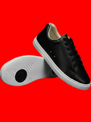 Load image into Gallery viewer, Ataca Suprema Vortice (FCE) - Sneaker Ecopelle Totale Nera materiale Vegan confort Light Flex Suola Bianca in Gommina e Resina Tecnica
