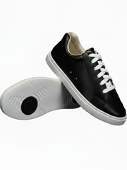 Load image into Gallery viewer, Ataca Suprema Vortice (FCE) - Sneaker Ecopelle Totale Nera materiale Vegan confort Light Flex Suola Bianca in Gommina e Resina Tecnica
