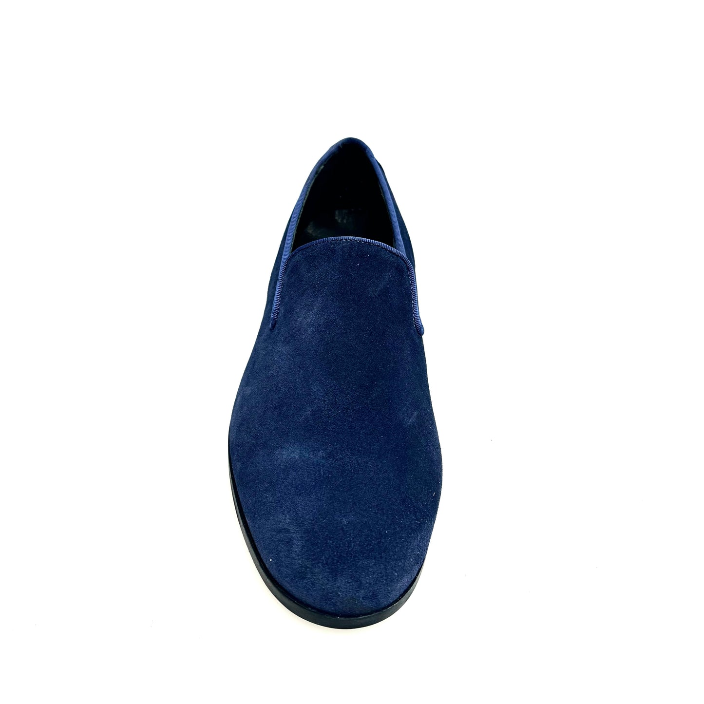 Mocassino Joy Night Blu (800PJ) in camoscio blu notte con sottopiede ortopedico in vera pelle, comodo e elegante uomo.