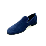 Load image into Gallery viewer, Joy Night Blu (800PJ) - Mocassino da Uomo in Camoscio Blu Notte Foderato in Vera Pelle Italiana sottopiede ortopedico confort
