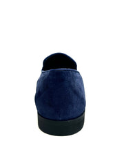 Carica immagine nella Galleria, Joy Night Blu (800PJ) - Mocassino da Uomo in Camoscio Blu Notte Foderato in Vera Pelle Italiana sottopiede ortopedico confort
