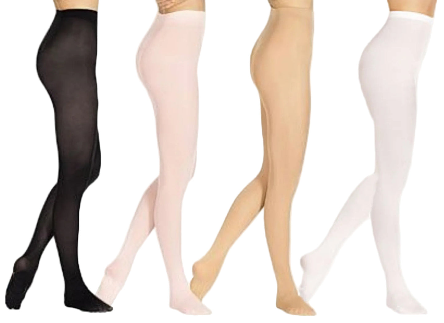 Collant da danza Nadia (104P) Wish Dance Shop, ultrasoft in microfibra e spandex, con effetto massaggiante in vari colori.