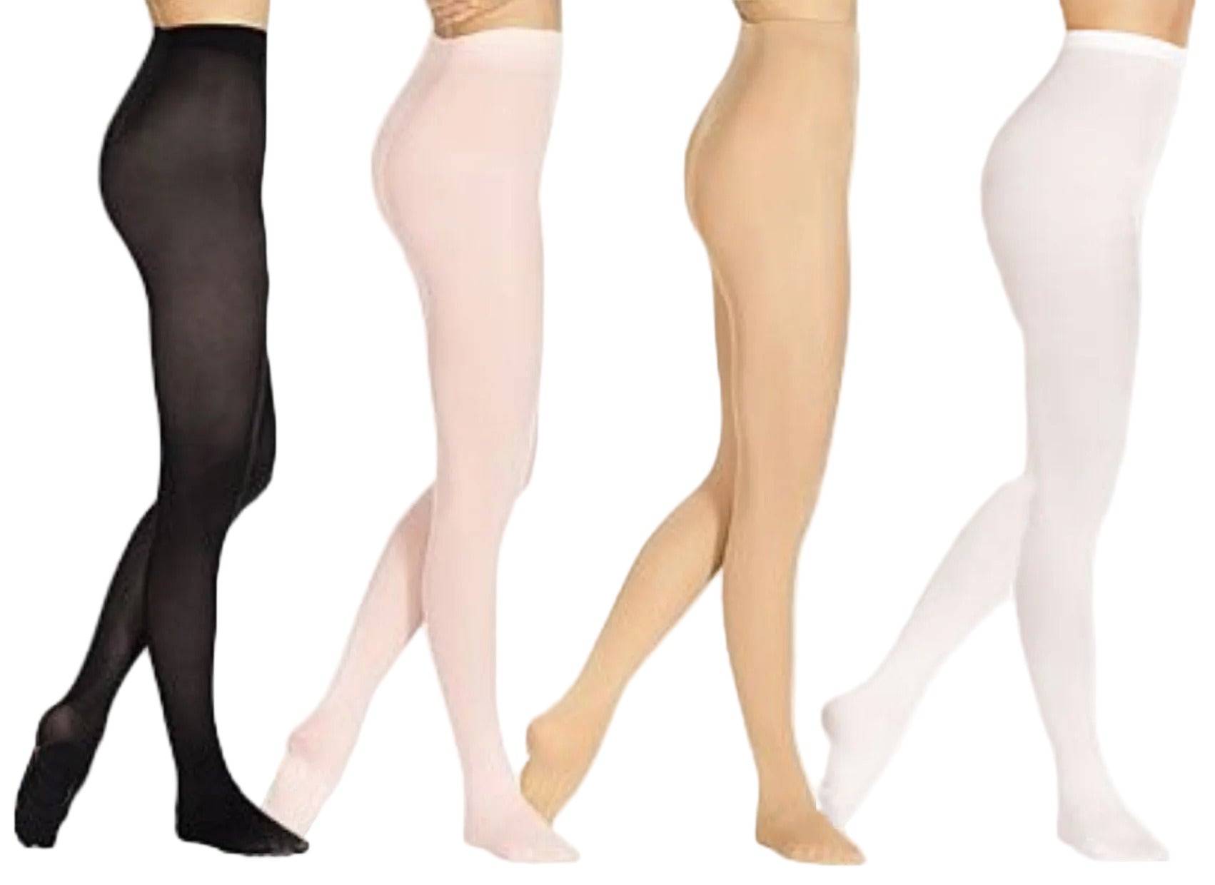 Collant da danza Nadia (104P) Wish Dance Shop, ultrasoft in microfibra e spandex, con effetto massaggiante in vari colori.