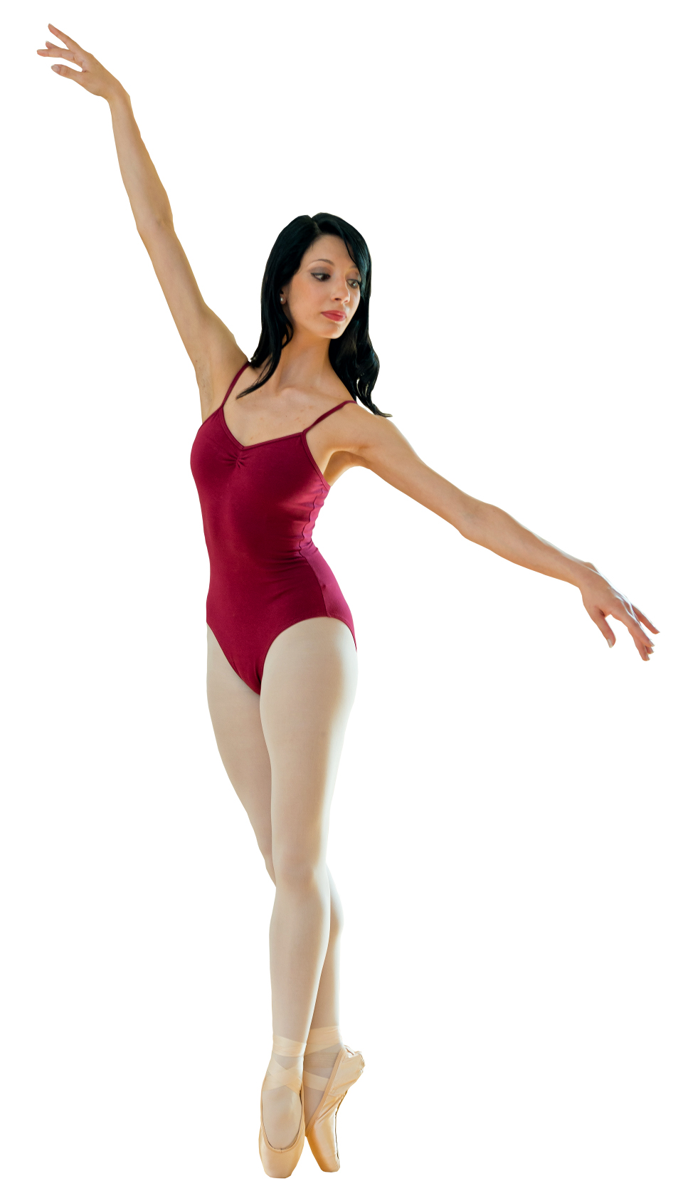 Body danza classica donna MEDORA Wish Dance Shop in cotone lycra nera, spalline sottili, microfibra e pettorina antisudore sul petto
