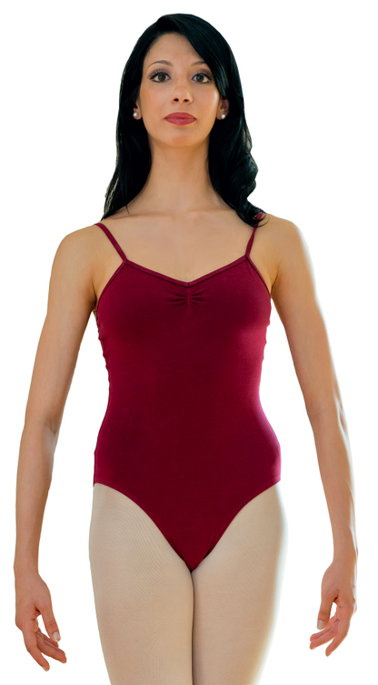 Body da donna Medora Wish Dance Shop in Cottonlycra nera, spalline sottili, microfibra, pettorina antisudore, danza classica.