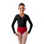 Carica immagine nella Galleria, Silvya (RD) - Scaldacuore Incrociatino in Morbido Cotone Lycra Bielastico Manica Lunga Bambina
