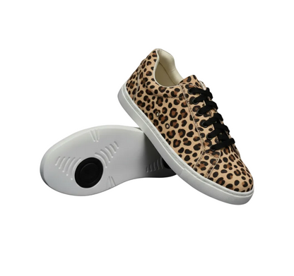 Sneaker leopard beige ATACA Vortex Wish Dance Shop con suola bianca in gomma e dettagli neri in resina tecnica.