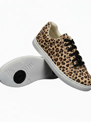 Load image into Gallery viewer, Ataca Suprema Vortice (FCE) - Sneaker in Tessuto Leopardo Beige Suola Bianca in Gommina e Resina Tecnica

