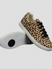 Load image into Gallery viewer, Ataca Suprema Vortice (FCE) - Sneaker in Tessuto Leopardo Beige Suola Bianca in Gommina e Resina Tecnica
