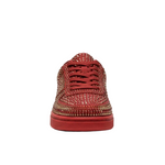 Carica immagine nella Galleria, Sneaker Rubin De Lux Wish Dance Shop in camoscio vegan con Swarovski Boreali, suola rossa in gomma e resina tecnica, dettaglio colorato
