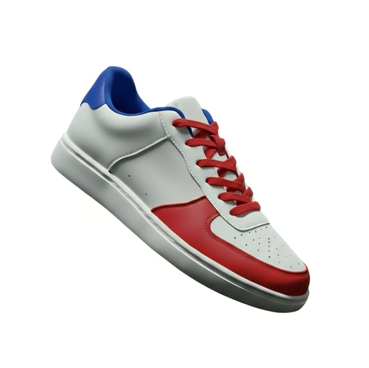 TAINO (FCE) - Sneaker in Ecopelle Vegan Suola Bianca in Gommina e Resina Tecnica