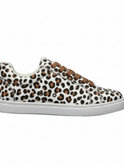 Load image into Gallery viewer, Ataca Vortice (FCE) - Sneaker in Tessuto Leopardo Bianco Suola Bianca in Gommina e Resina Tecnica Cerchi Neri