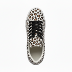 Load image into Gallery viewer, Ataca Vortice (FCE) - Sneaker in Tessuto Leopardo Bianco Suola Bianca in Gommina e Resina Tecnica Cerchi Neri
