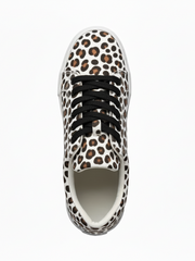 Load image into Gallery viewer, Ataca Vortice (FCE) - Sneaker in Tessuto Leopardo Bianco Suola Bianca in Gommina e Resina Tecnica Cerchi Neri