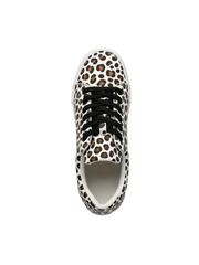 Load image into Gallery viewer, Ataca Vortice (FCE) - Sneaker in Tessuto Leopardo Bianco Suola Bianca in Gommina e Resina Tecnica Cerchi Neri