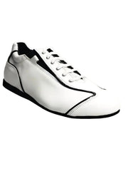 Carica immagine nella Galleria, HABANA (Ivan) - Sneaker in Pelle Bianca Profili Neri Suola in Microlight Extraconfort