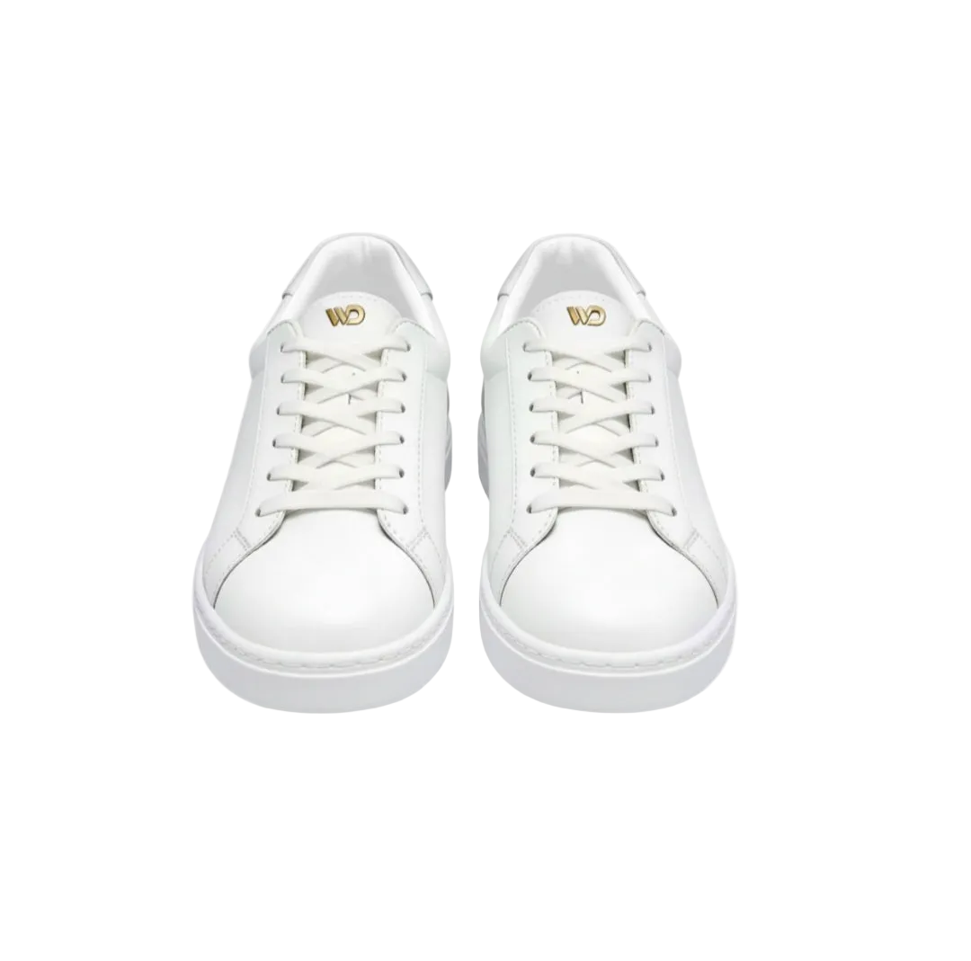 Sneaker ecopelle bianca ATACA White Vortex con suola bianca, dettagli neri, design leggero e flessibile, comfort vegan, Wish Dance Shop