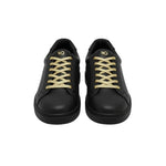 Carica immagine nella Galleria, Ataca Vortice (FCE) - Sneaker Ecopelle Totale Nera materiale Vegan confort Light Flex Suola Nera in Gommina e Resina Tecnica Cerchi Oro
