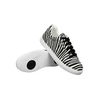 Carica immagine nella Galleria, Ataca Vortice (FCE) - Sneaker in Tessuto Zebrato materiale Vegan confort Light Flex Suola Bianca in Gommina e Resina Tecnica Cerchi Neri
