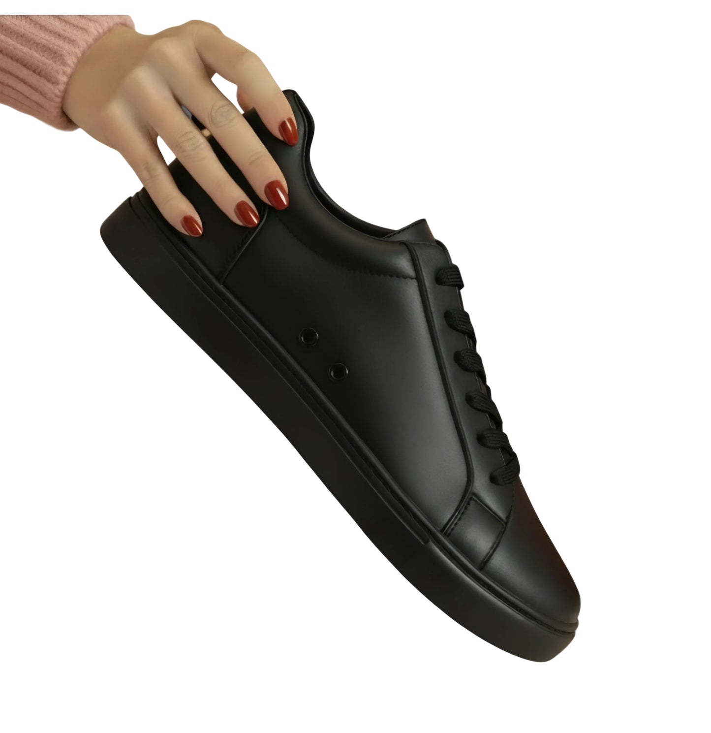 Sneaker ecopelle nera Wish Dance Shop ATACA Black Vortex con suola in gomma, resina e dettagli rossi Pivot, comfort e flessibilità.