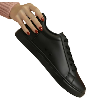 Sneaker ecopelle nera Wish Dance Shop ATACA Black Vortex con suola in gomma, resina e dettagli rossi Pivot, comfort e flessibilità.