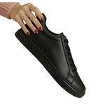 Carica immagine nella Galleria, Ataca Vortice (FCE) - Sneaker Ecopelle Totale Nera materiale Vegan confort Light Flex Suola Nera in Gommina e Resina Tecnica Cerchi Rossi
