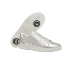 Carica immagine nella Galleria, Sneaker ecopelle totale silver ATACA Theia Vortex Wish Dance Shop con suola bianca in gomma e resina, comfort e stile vegan.
