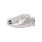 Carica immagine nella Galleria, Sneaker ecopelle total silver ATACA Theia Vortex con suola bianca in gomma, dettaglio argento e comfort leggero, stile vegan.
