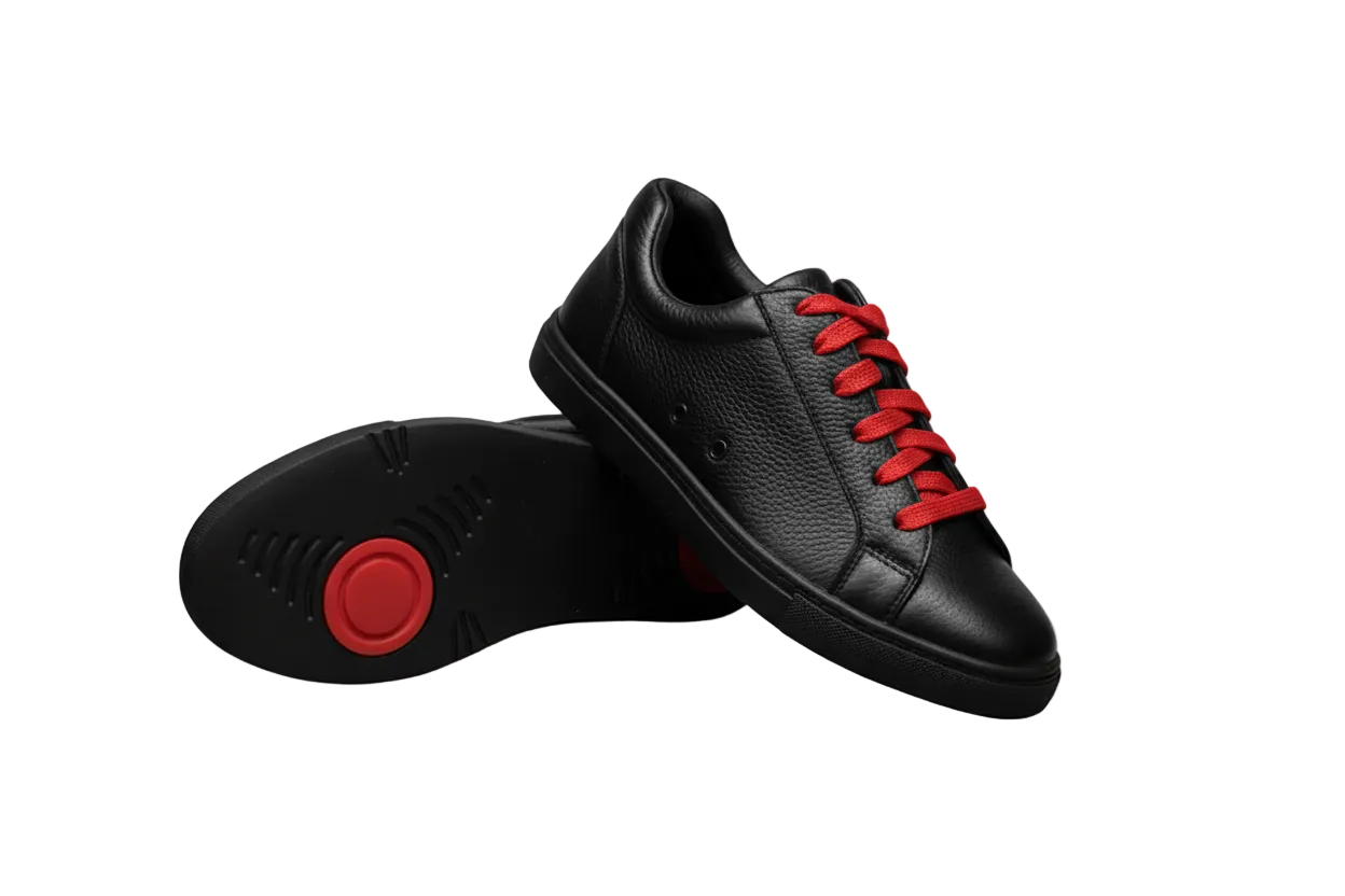 Sneaker ecopelle bianca ATACA Vortex Wish Dance con suola bianca in gomma e resina, dettagli neri e comfort leggero.
