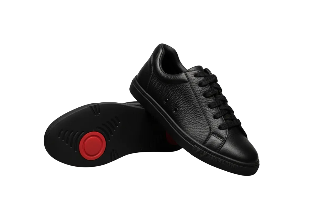 Sneaker bianca ecopelle ATACA White Vortex Wish Dance Shop, suola bianca in gomma e resina, dettagli neri pivot, stile comfort.