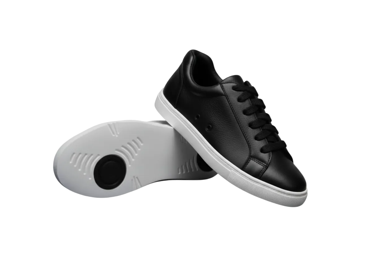 Sneaker ecopelle bianca ATACA White Vortex Wish Dance con suola bianca, dettagli neri, comfort leggero e design moderno.