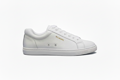 Sneaker ecopelle bianca ATACA White Vortex Wish Dance con suola in gomma e resina, dettagli neri e design leggero e flessibile.