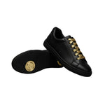 Carica immagine nella Galleria, Ataca Vortice (FCE) - Sneaker Ecopelle Totale Nera materiale Vegan confort Light Flex Suola Nera in Gommina e Resina Tecnica Cerchi Oro
